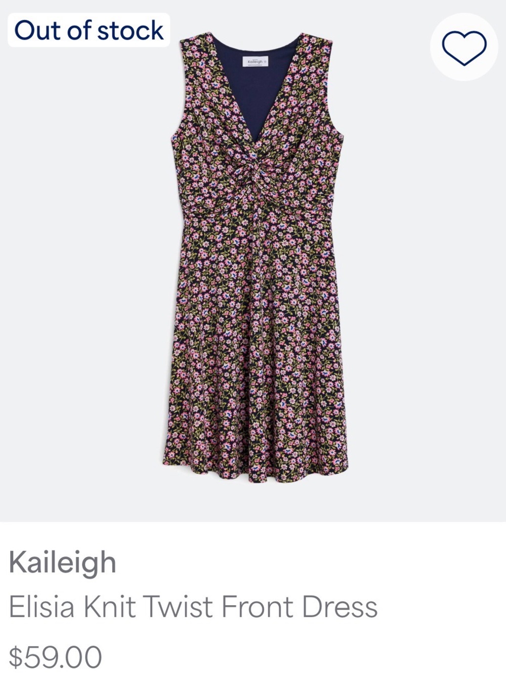 Kaileigh Black Floral V-Neck Top with Pink, Blue and Yellow Accents. Stitch fix.